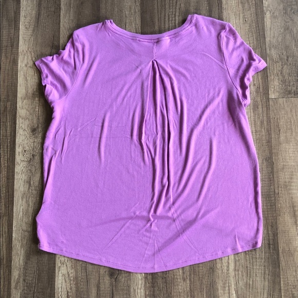 Athleta With Ease Ribbed Lilac Tee XS - Picture 7 of 8